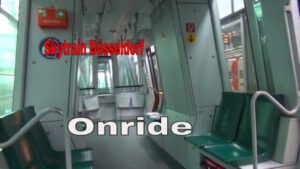 Skytrain Düsseldorf Fahrt zum Parkhaus P4 & P5 zum Flughafen Düsseldorf