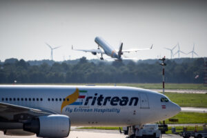 Eritrean am Flughafen Düsseldorf