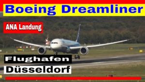 Dreamliner JA836A landet am Flughafen Düsseldorf